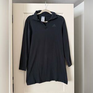 adidas black long sleeve shirt dress size small